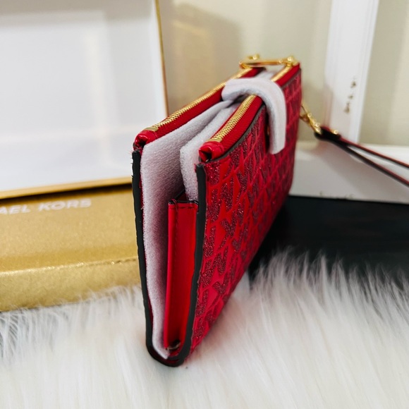 Michael Kors Jet Set Double Zip Wristlet Wallet - Picture 8 of 16